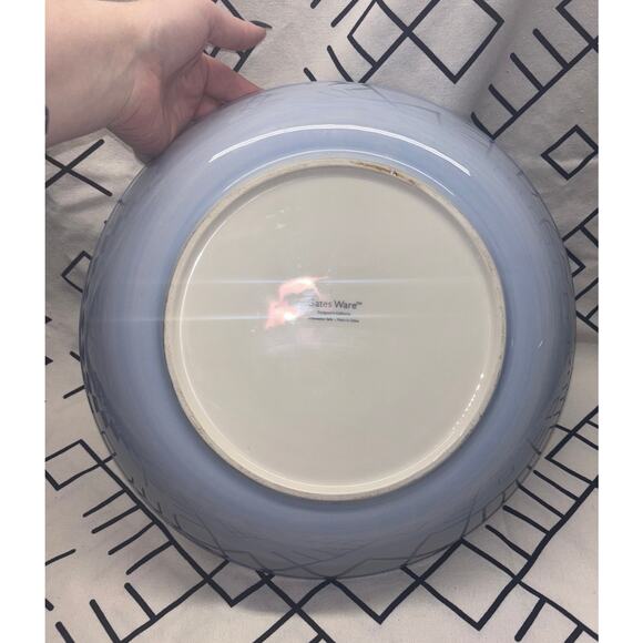 Laurie Gates Ware Blue Artichoke Bowl - Picture 4 of 5